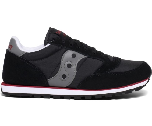 Tenis Saucony Jazz Low Pro Mujer Zapatos Originales Negras / Gray / Rojas México MX-275-WM